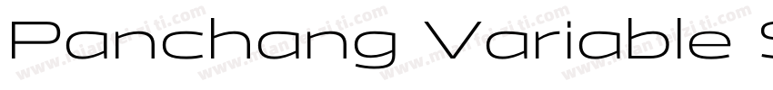 Panchang Variable Semibold字体转换